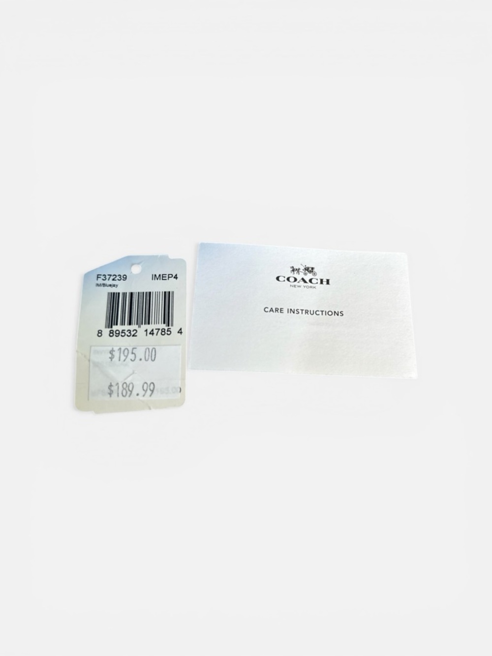 Coach Sawyer Crossbody Bag Blue Nylon Leather Trim NWT Dust Bag - Picture 7 of 16